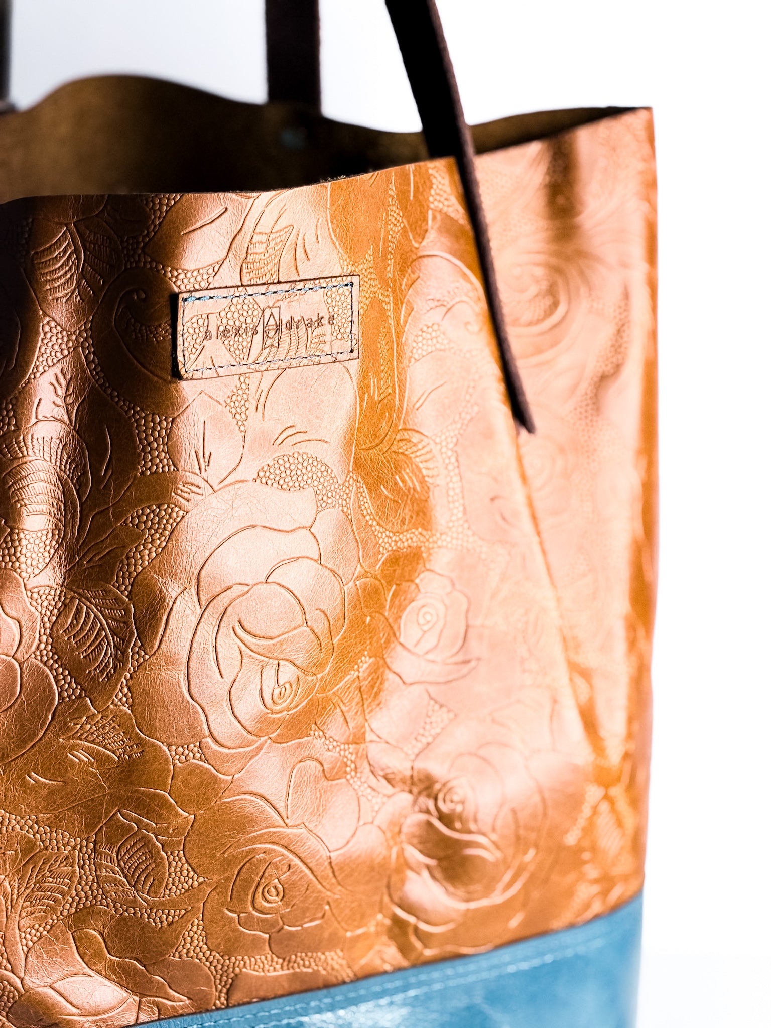 Vintage Cowgirl Collection | Market Tote | Golden Rose Embossed