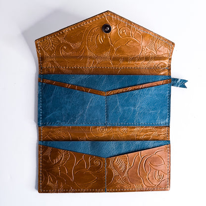 Vintage Cowgirl Collection | Genevieve Wallet | Golden Rose Embossed