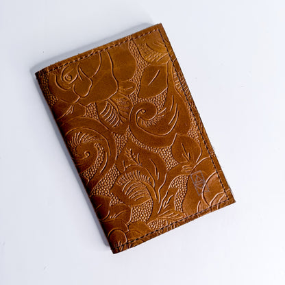 Vintage Cowgirl Collection | Passport Capsule Wallet | Golden Rose Embossed