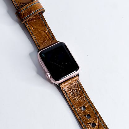 Vintage Cowgirl Collection | Apple Watch Band | Golden Rose Embossed