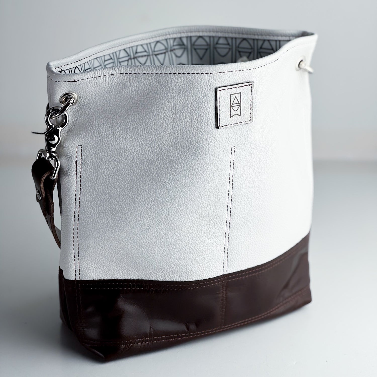 Steamboat Collection | Tivoli Shoulder Tote | White Pebble + Rocky