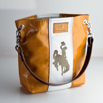Steamboat Collection | Tivoli Shoulder Tote | Butter + White Pebble