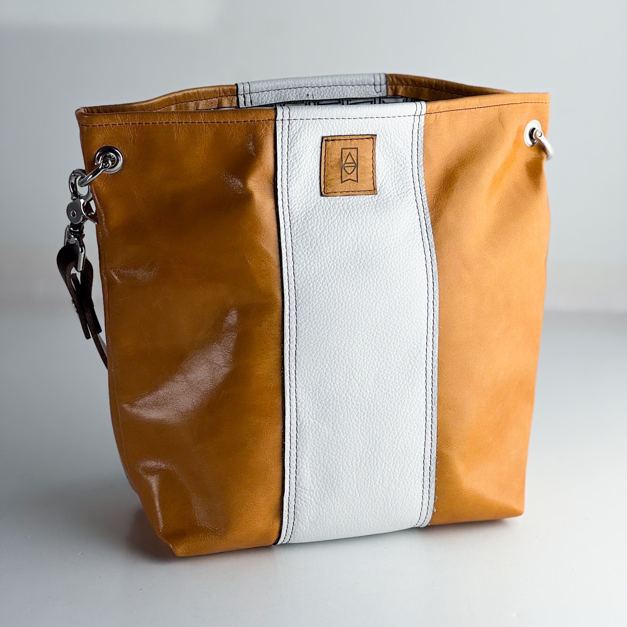 Steamboat Collection | Tivoli Shoulder Tote | Butter + White Pebble