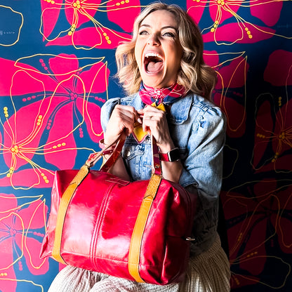 Pre-Order | Color Theory Collection | Eliza Traveler Tote | Wild Berry