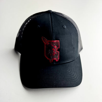 Tribe Collection | Trucker Hat | Red + Black C