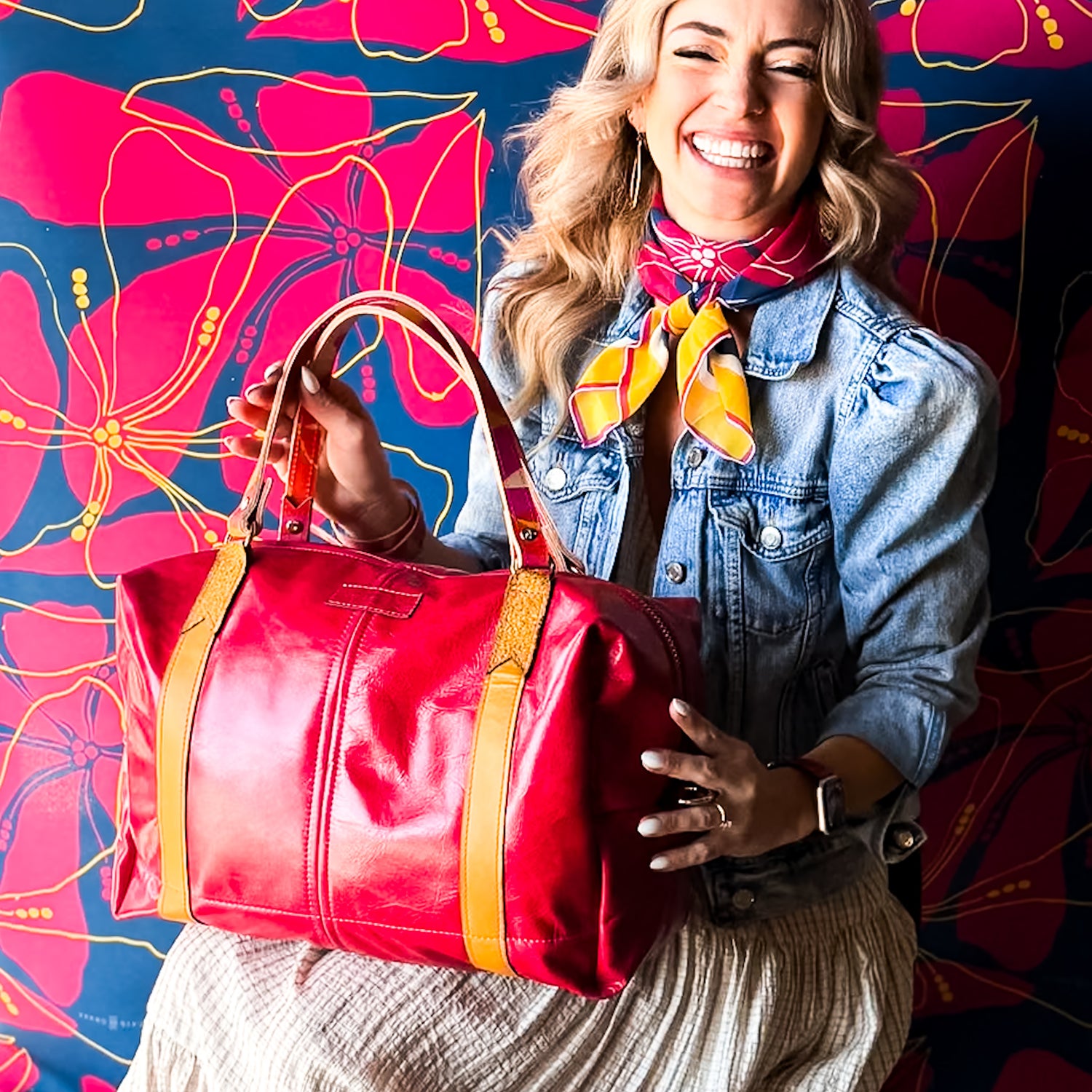 Pre-Order | Color Theory Collection | Eliza Traveler Tote | Wild Berry
