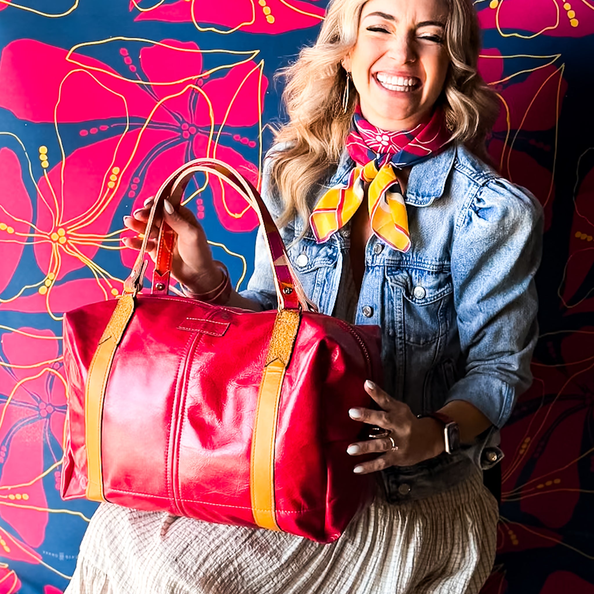 Pre-Order | Color Theory Collection | Eliza Traveler Tote | Wild Berry