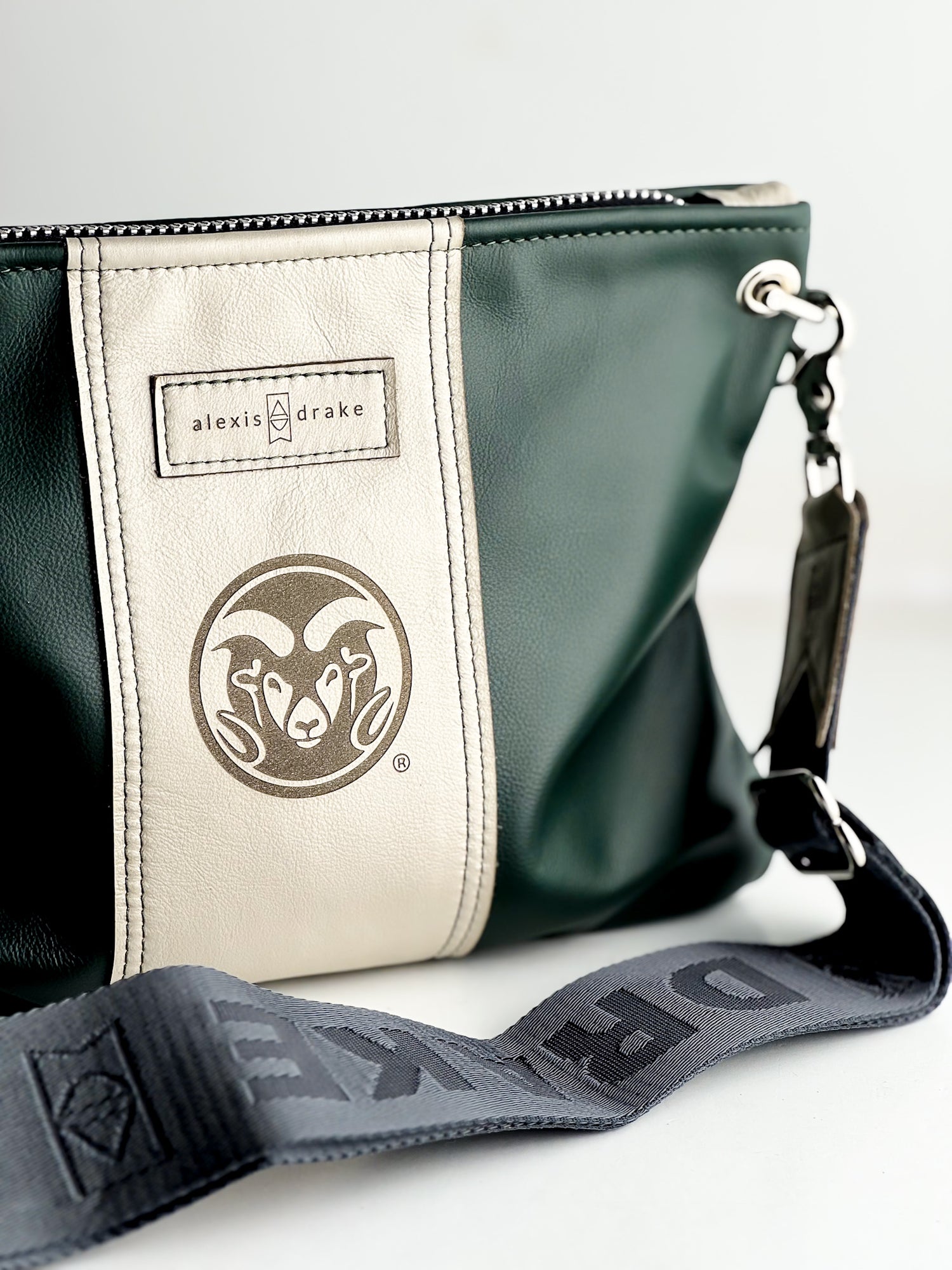 CSU Ram Collection | Jackie Crossbody | Forest + Platinum