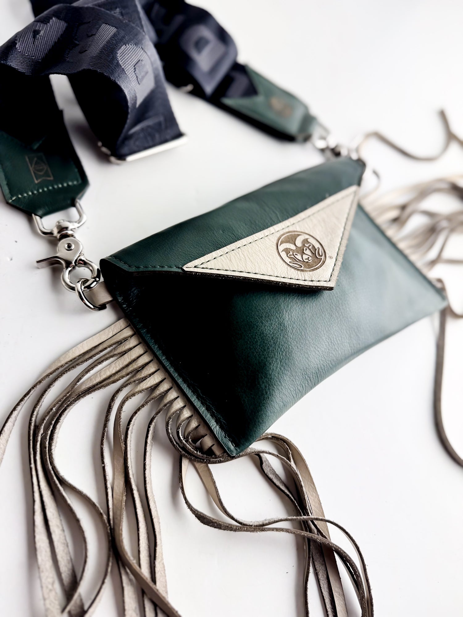 CSU Ram Collection | Envelope Cellphone Crossbody | Forest + Platinum