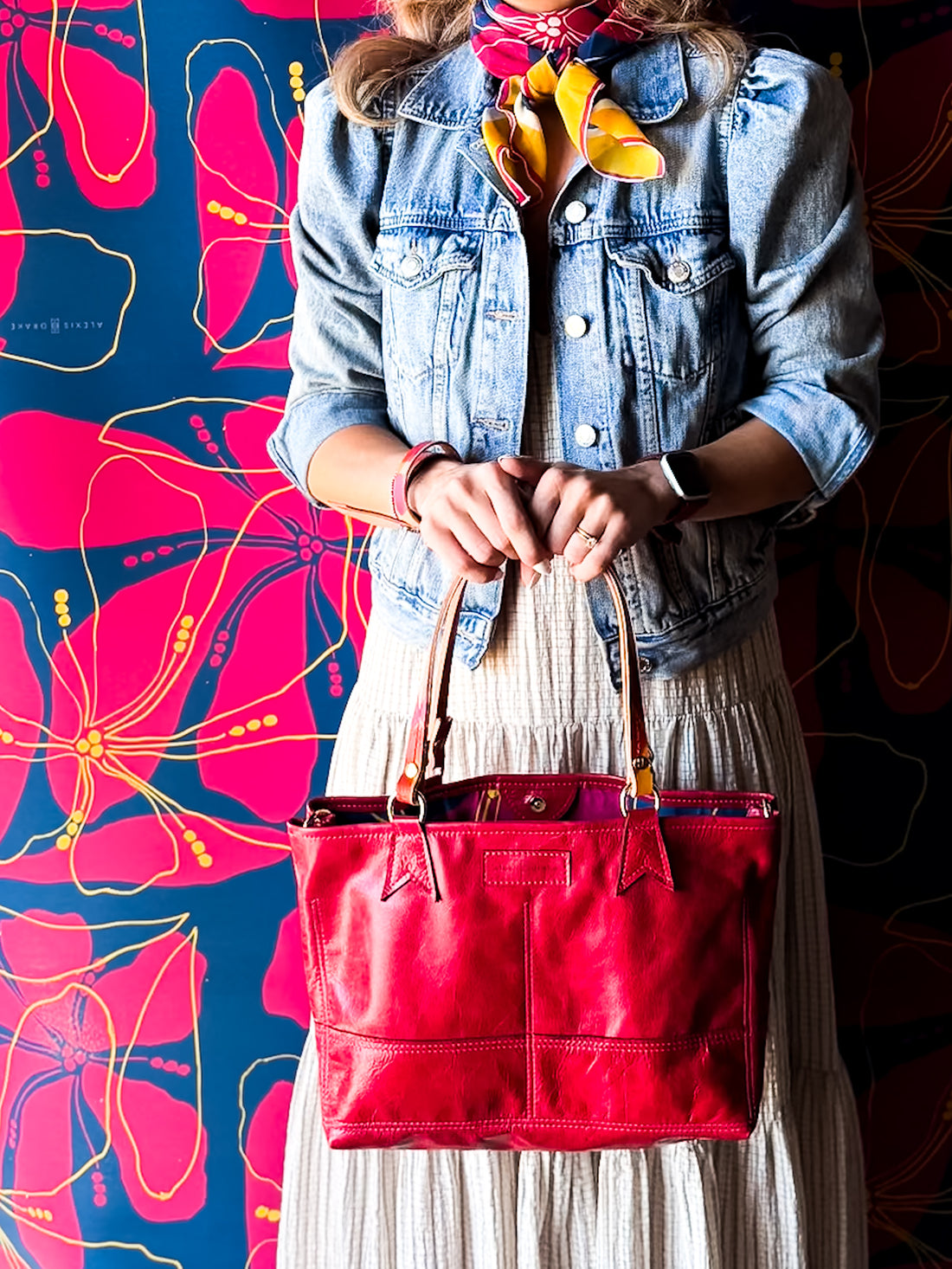 Color Theory Collection | Nellie Satchel + Crossbody | Wild Berry