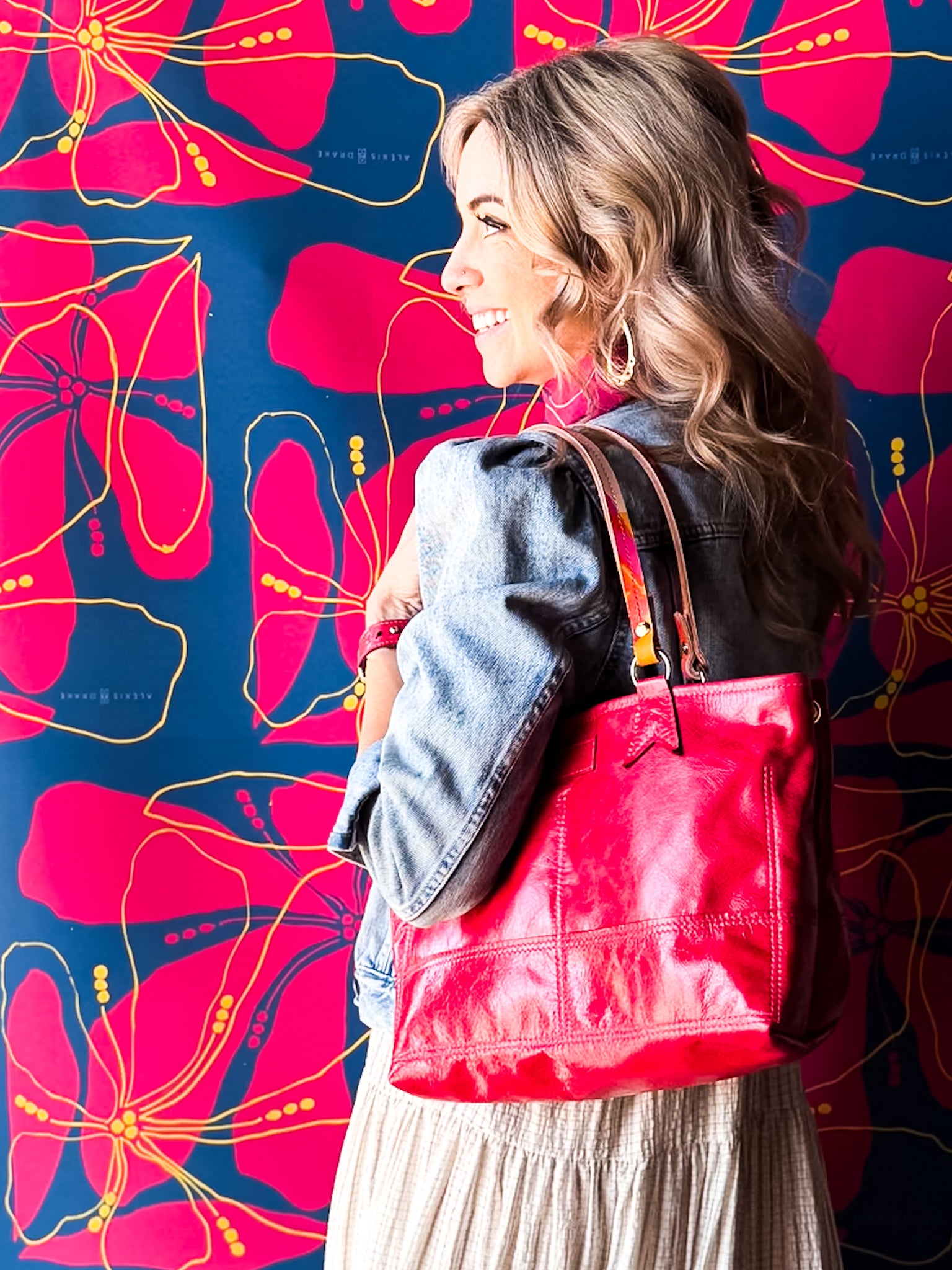 Color Theory Collection | Nellie Satchel + Crossbody | Wild Berry