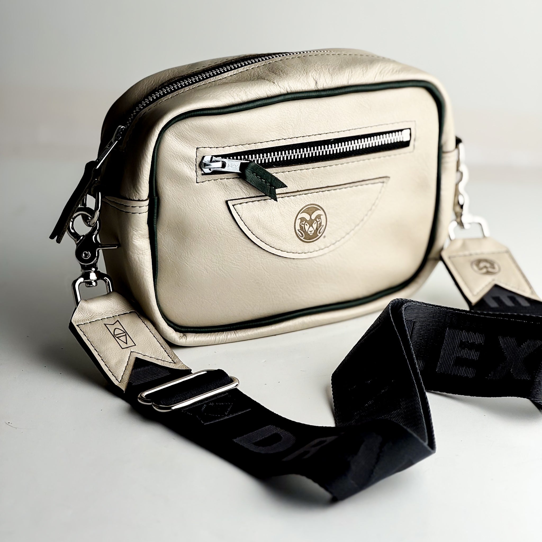 CSU Ram Collection | Maeve Crossbody | Platinum + Forest