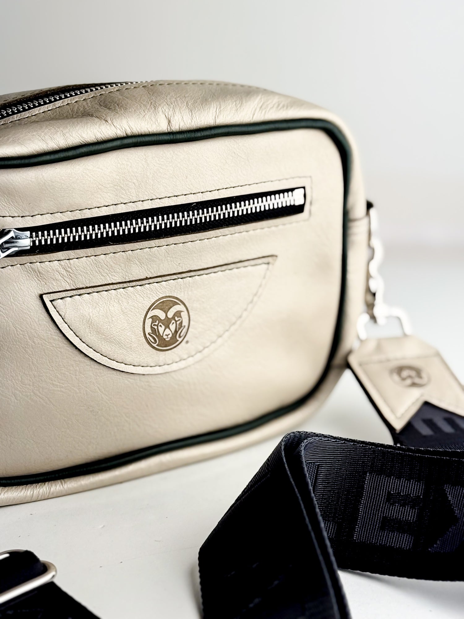 CSU Ram Collection | Maeve Crossbody | Platinum + Forest