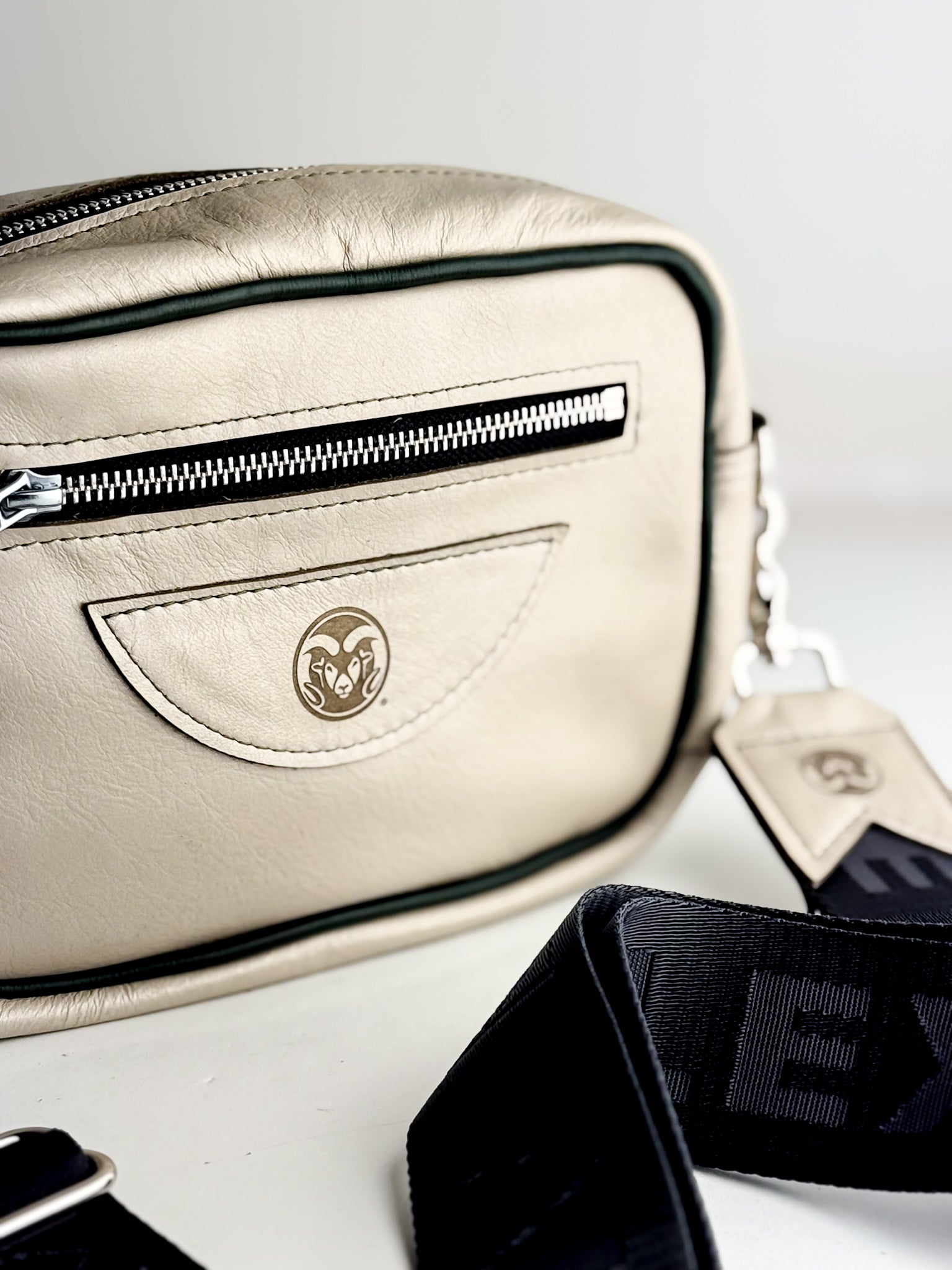 CSU Ram Collection | Maeve Crossbody | Platinum + Forest