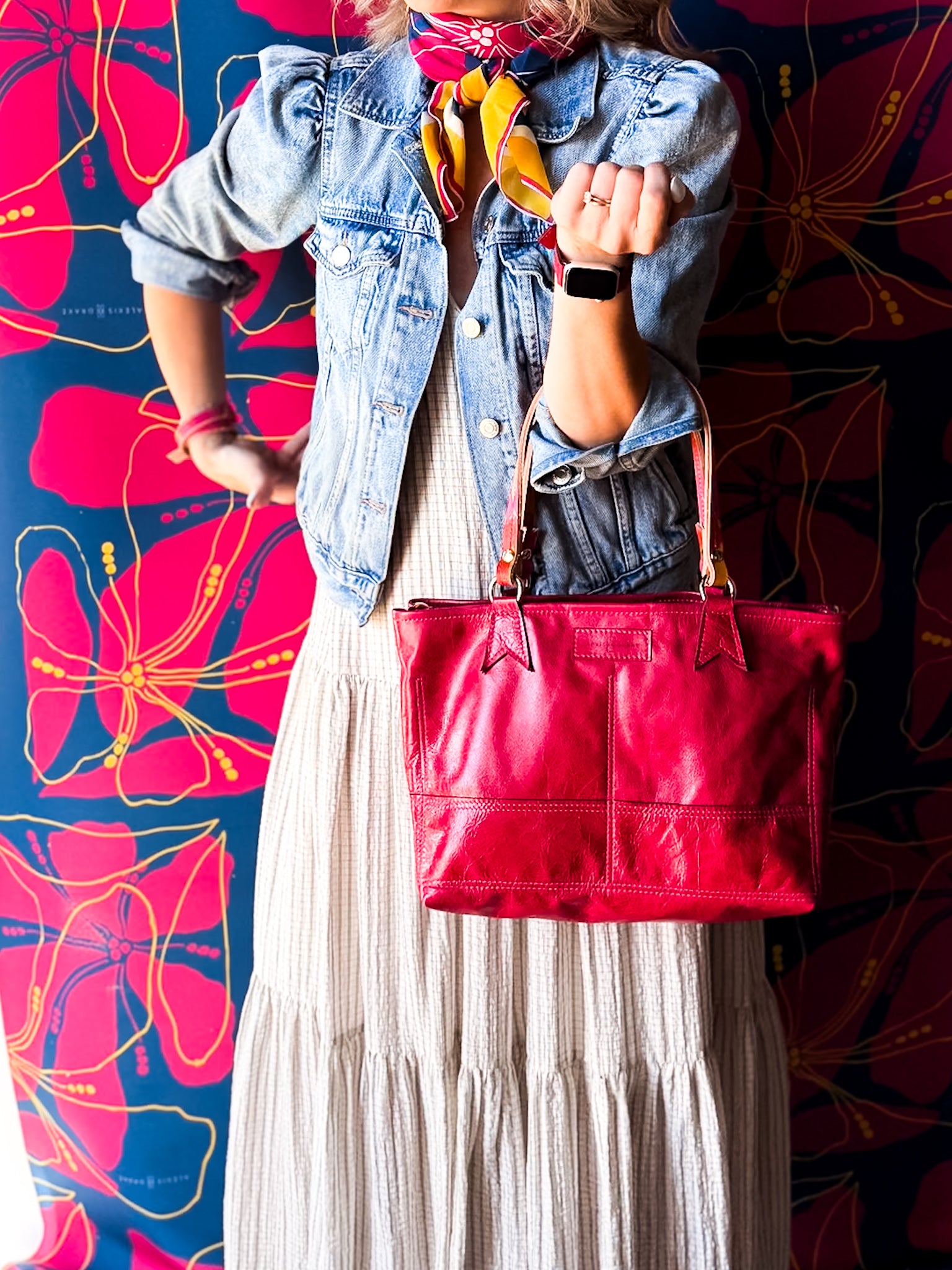 Color Theory Collection | Nellie Satchel + Crossbody | Wild Berry