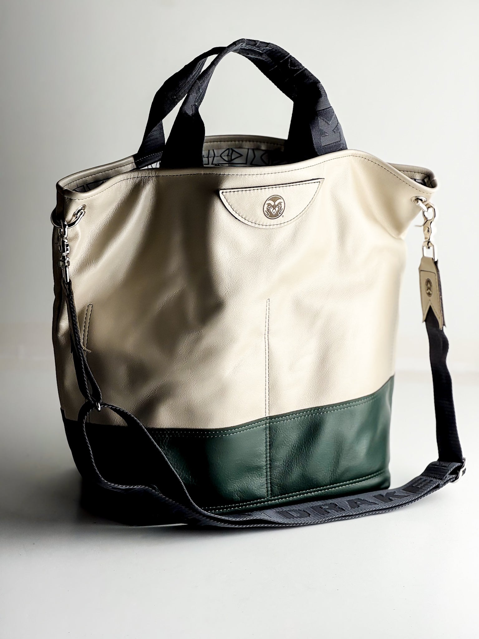 CSU Ram Collection | Lexington Shoulder Tote | Forest + Platinum
