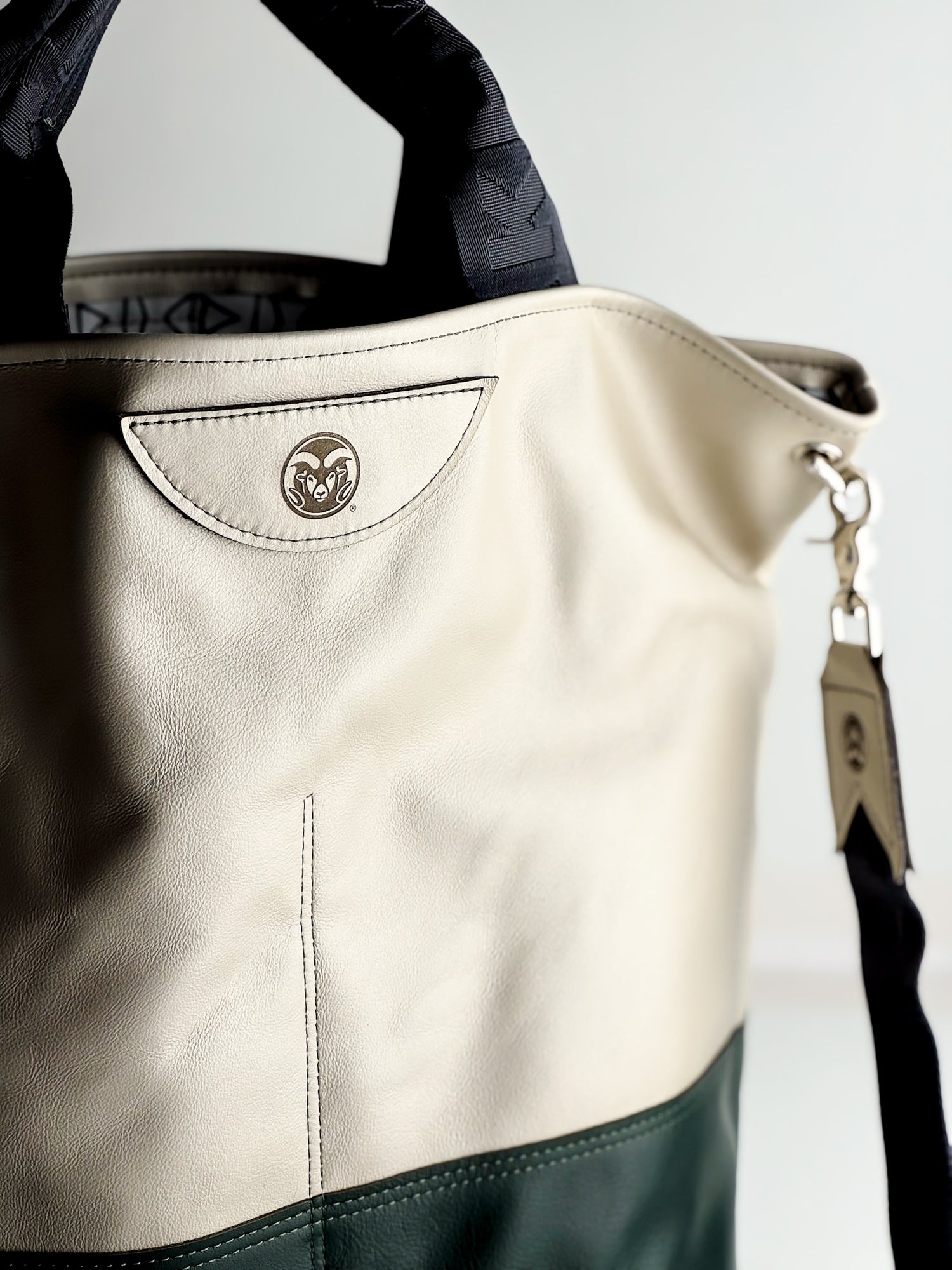 CSU Ram Collection | Lexington Shoulder Tote | Forest + Platinum