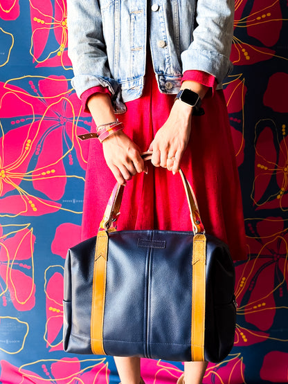 Color Theory Collection | Eliza Traveler Tote | Midnight Navy