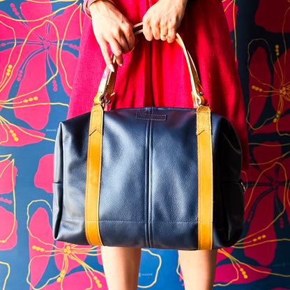 Color Theory Collection | Eliza Traveler Tote | Midnight Navy