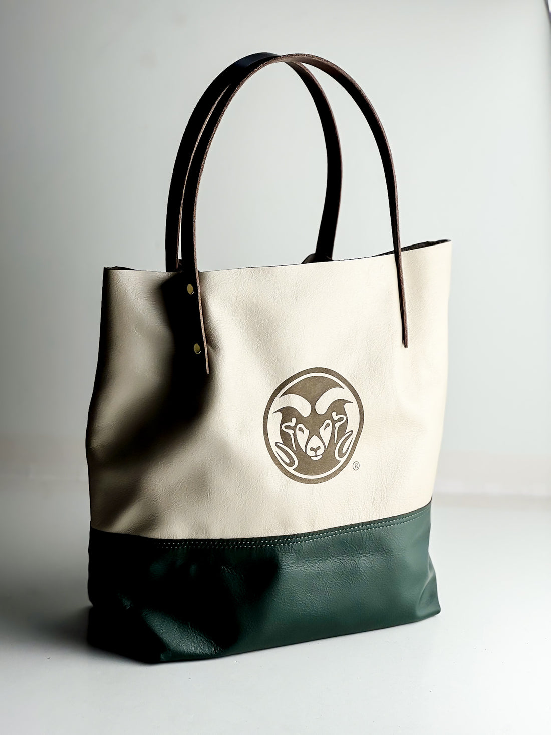 CSU Ram Collection | Market Tote | Forest + Platinum