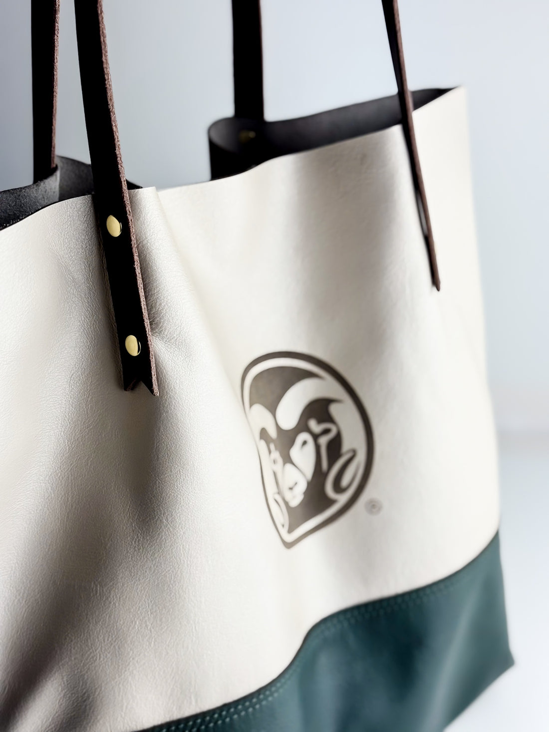 CSU Ram Collection | Market Tote | Forest + Platinum