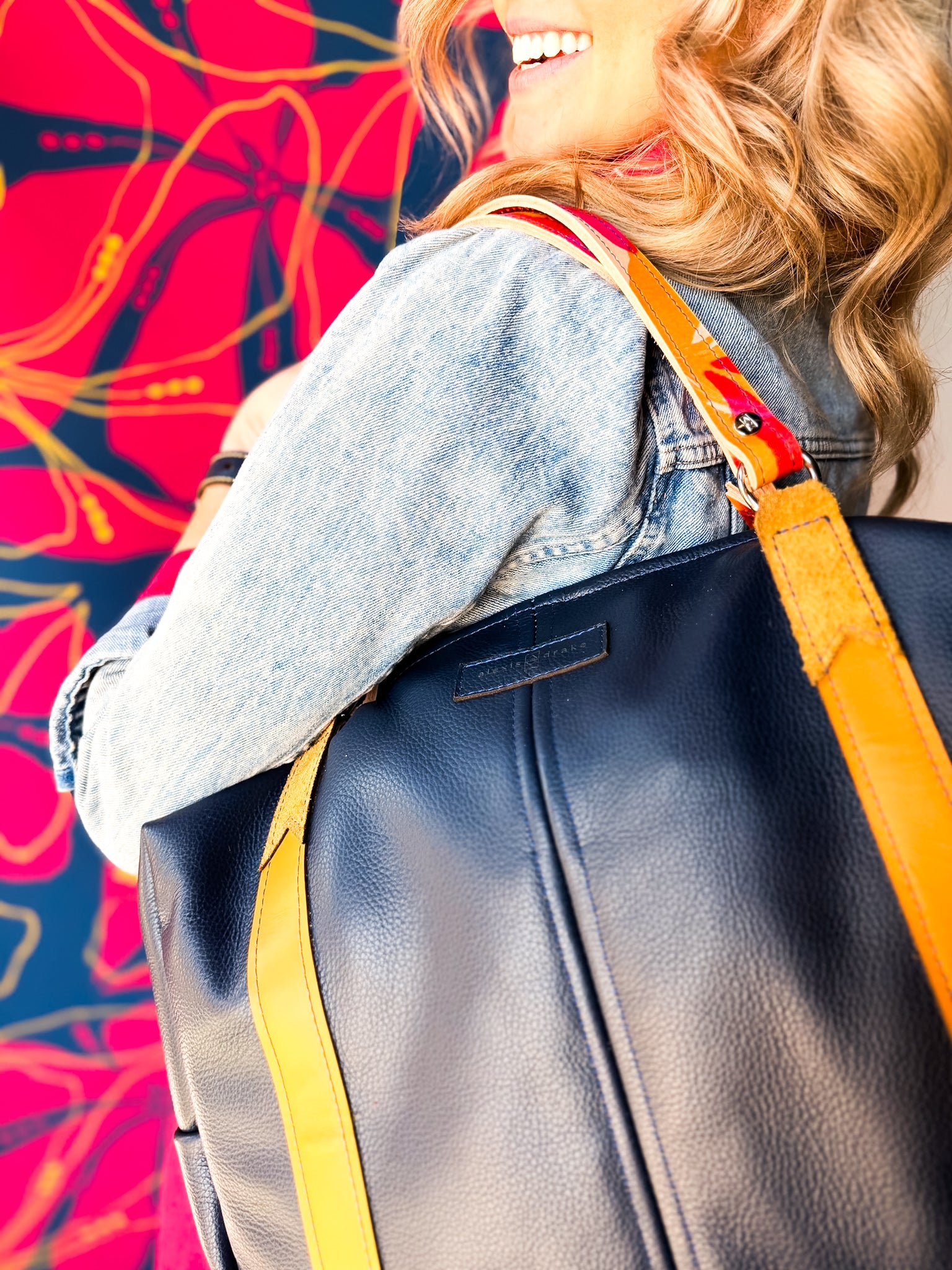 Color Theory Collection | Eliza Traveler Tote | Midnight Navy
