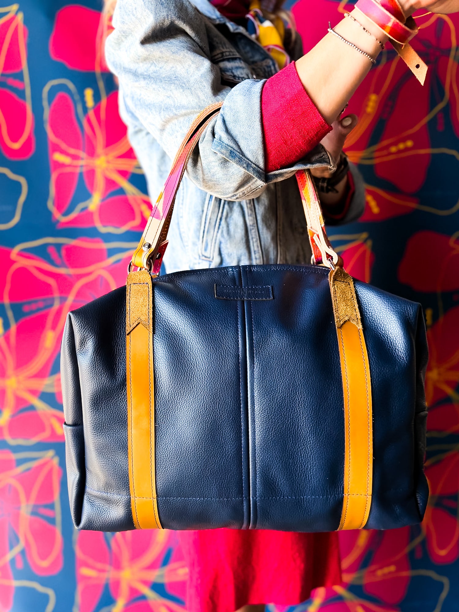 Color Theory Collection | Eliza Traveler Tote | Midnight Navy