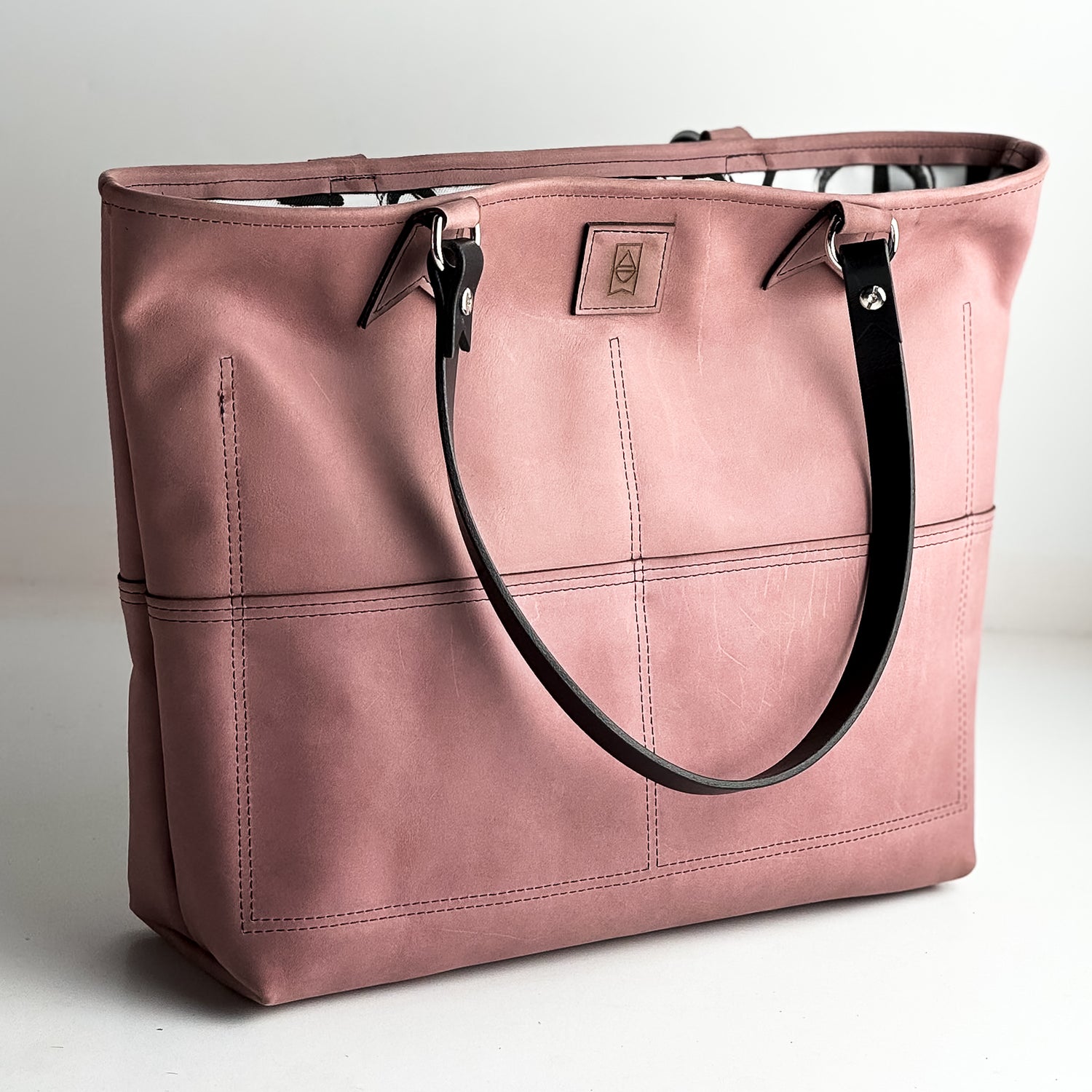 Urban Edge Collection | 9 to 5 Shoulder Tote | Distressed Pink Jade