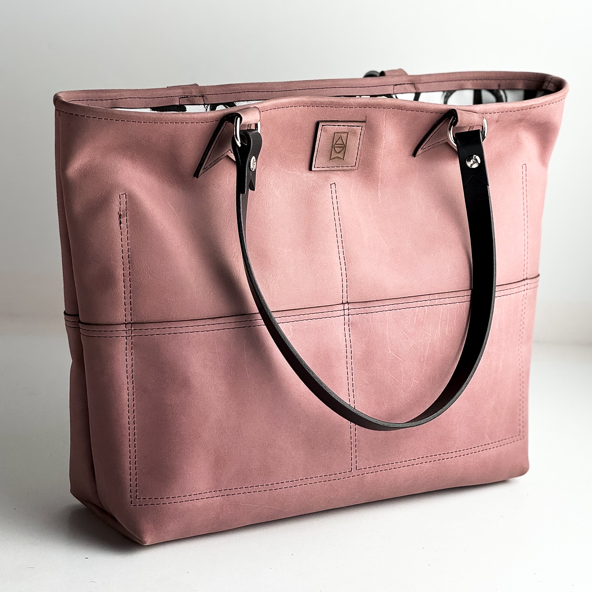 Urban Edge Collection | 9 to 5 Shoulder Tote | Distressed Pink Jade