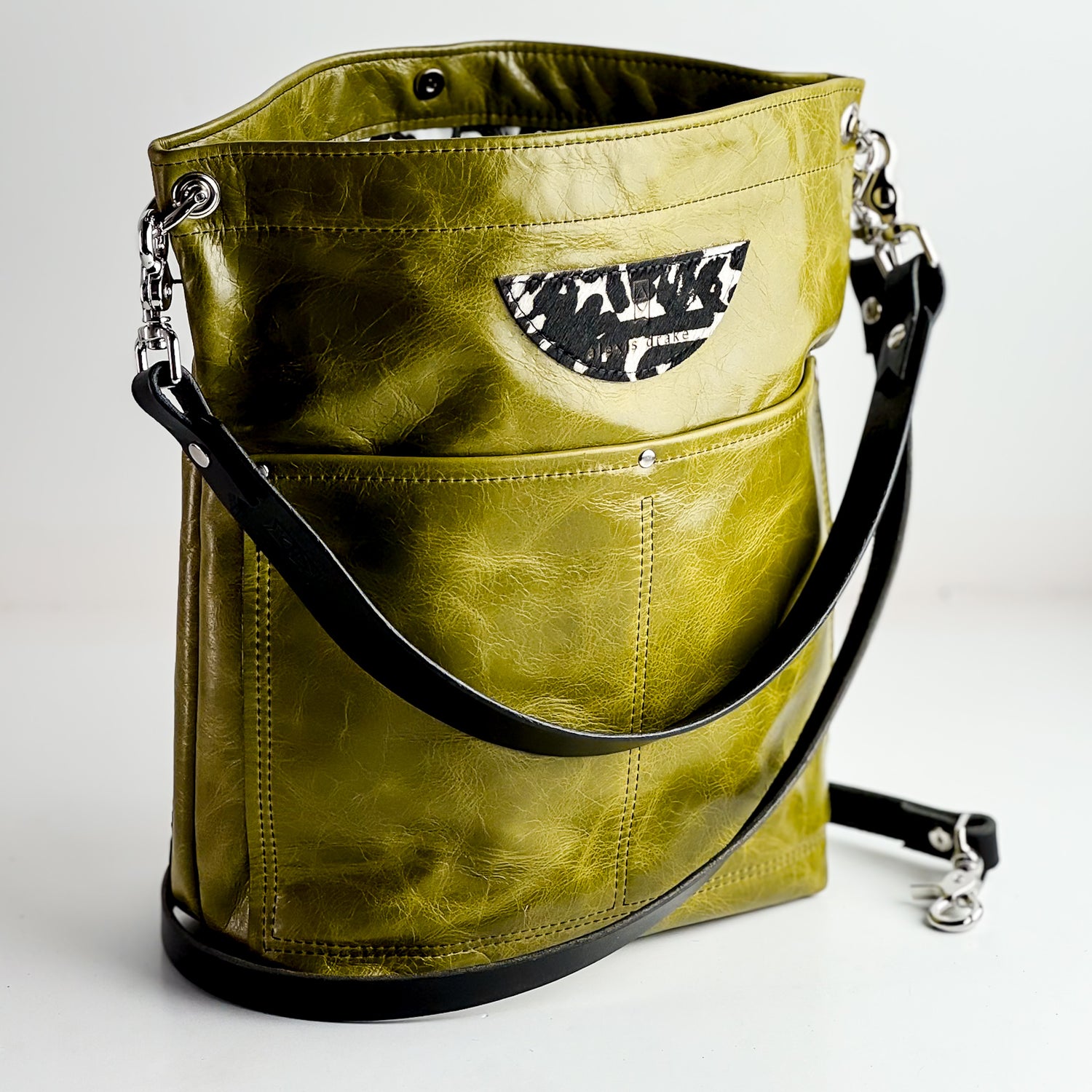 Urban Edge Collection | Train Shoulder Tote + Crossbody | Olive Leaf