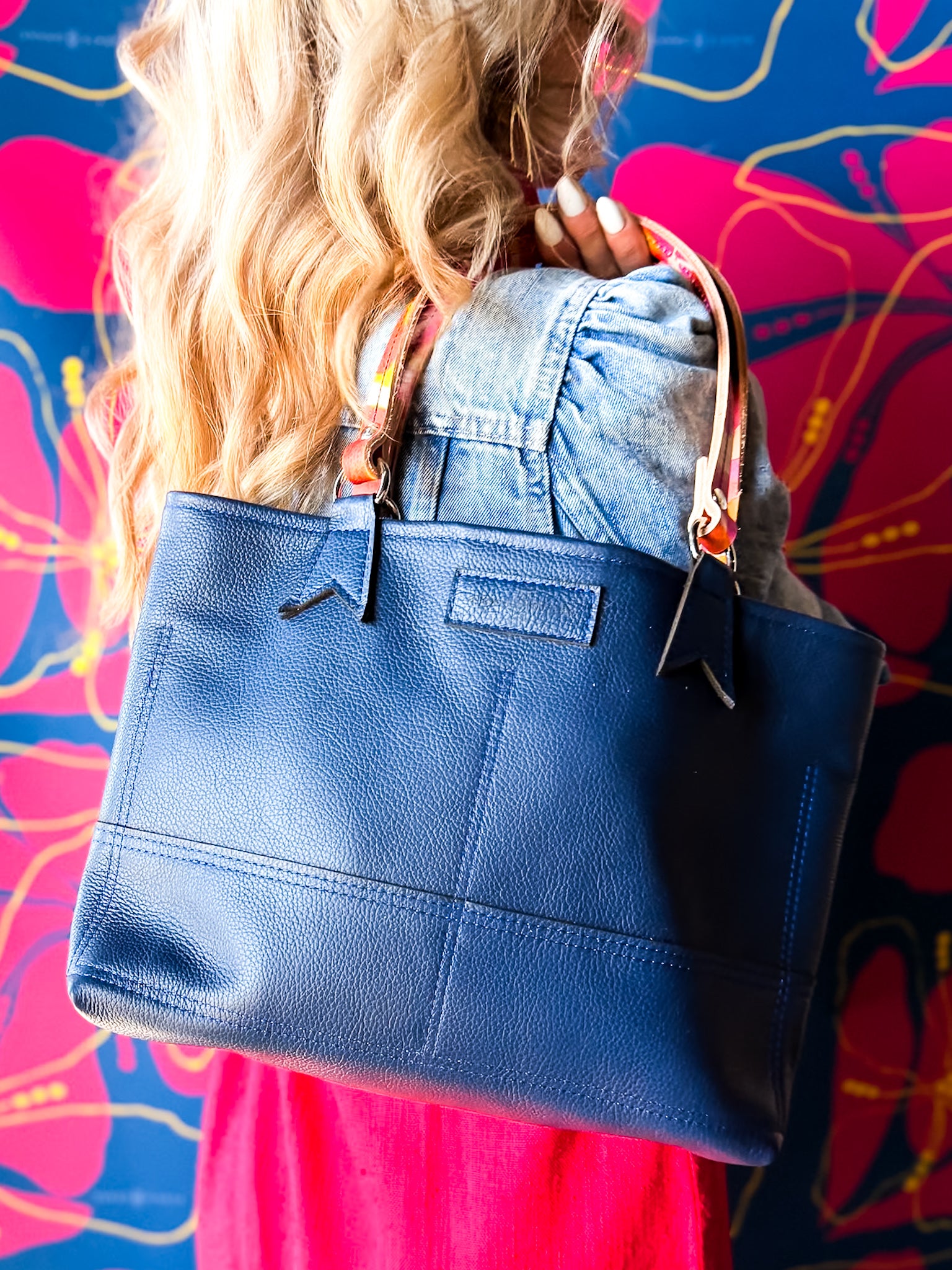 Color Theory Collection | Nellie Satchel + Crossbody | Midnight Navy
