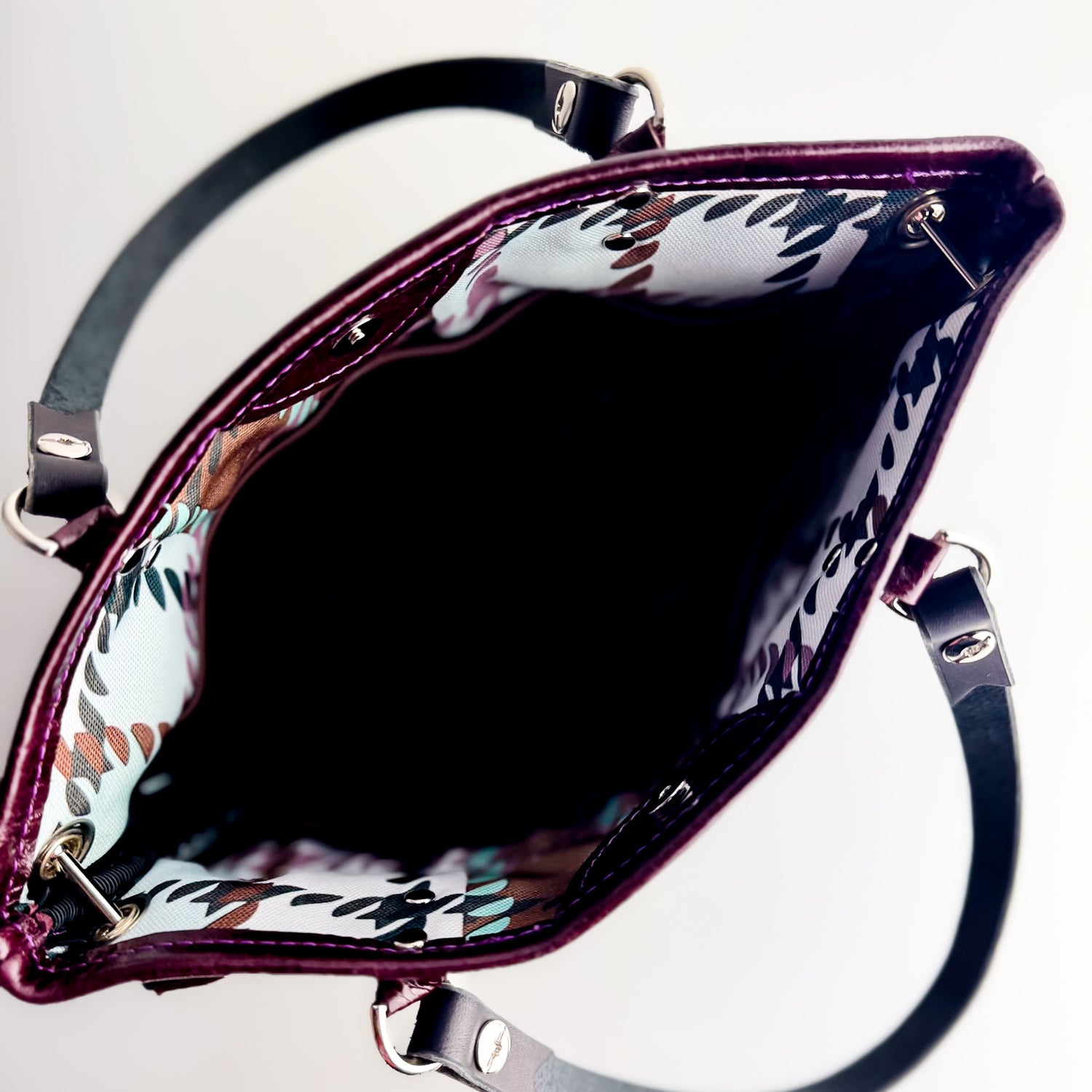 Autumn Reverie Collection | Amika Satchel + Crossbody | Plum Croc