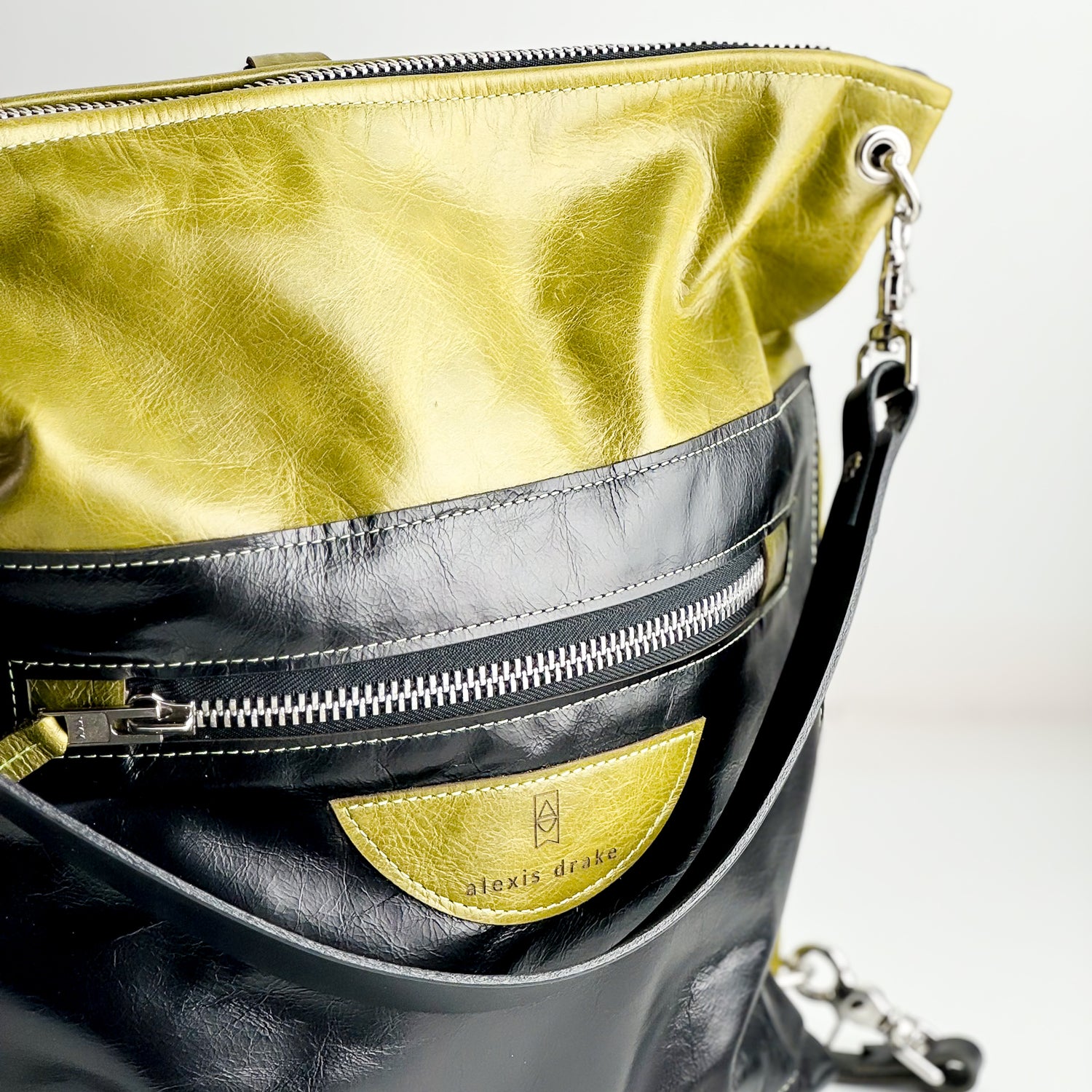 Urban Edge Collection | Backpack Shoulder Tote | Olive Leaf + Iron Ore