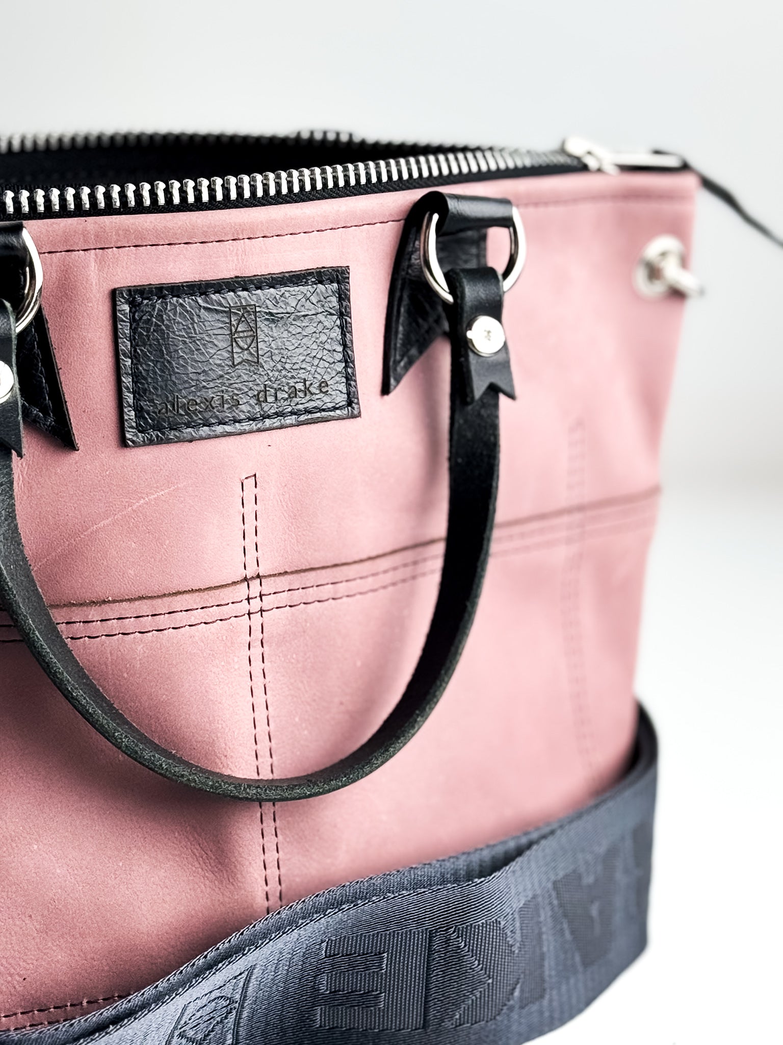 Urban Edge Collection | Coco Satchel + Crossbody | Distressed Pink Jade