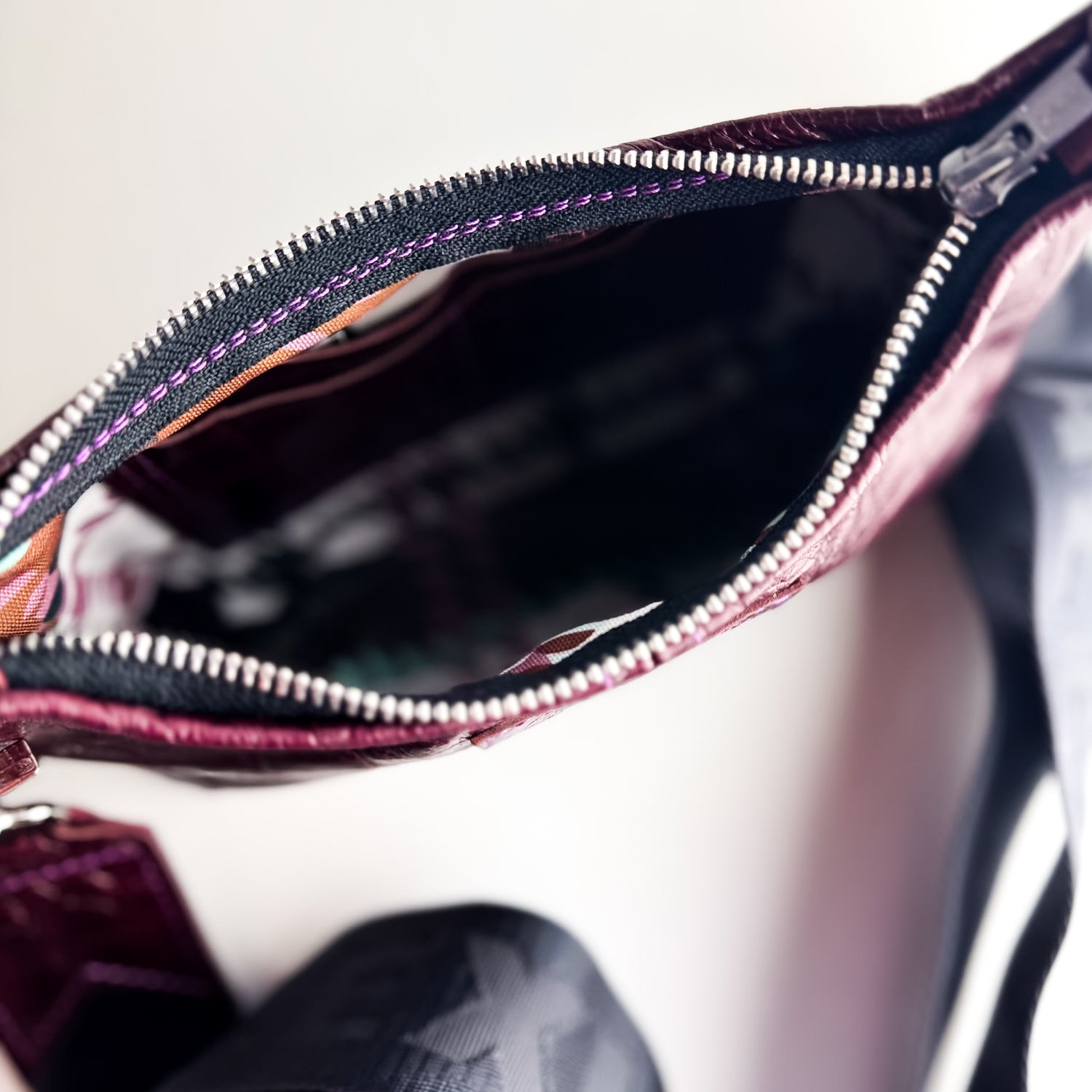 Autumn Reverie Collection | Penelope Crossbody | Plum Croc