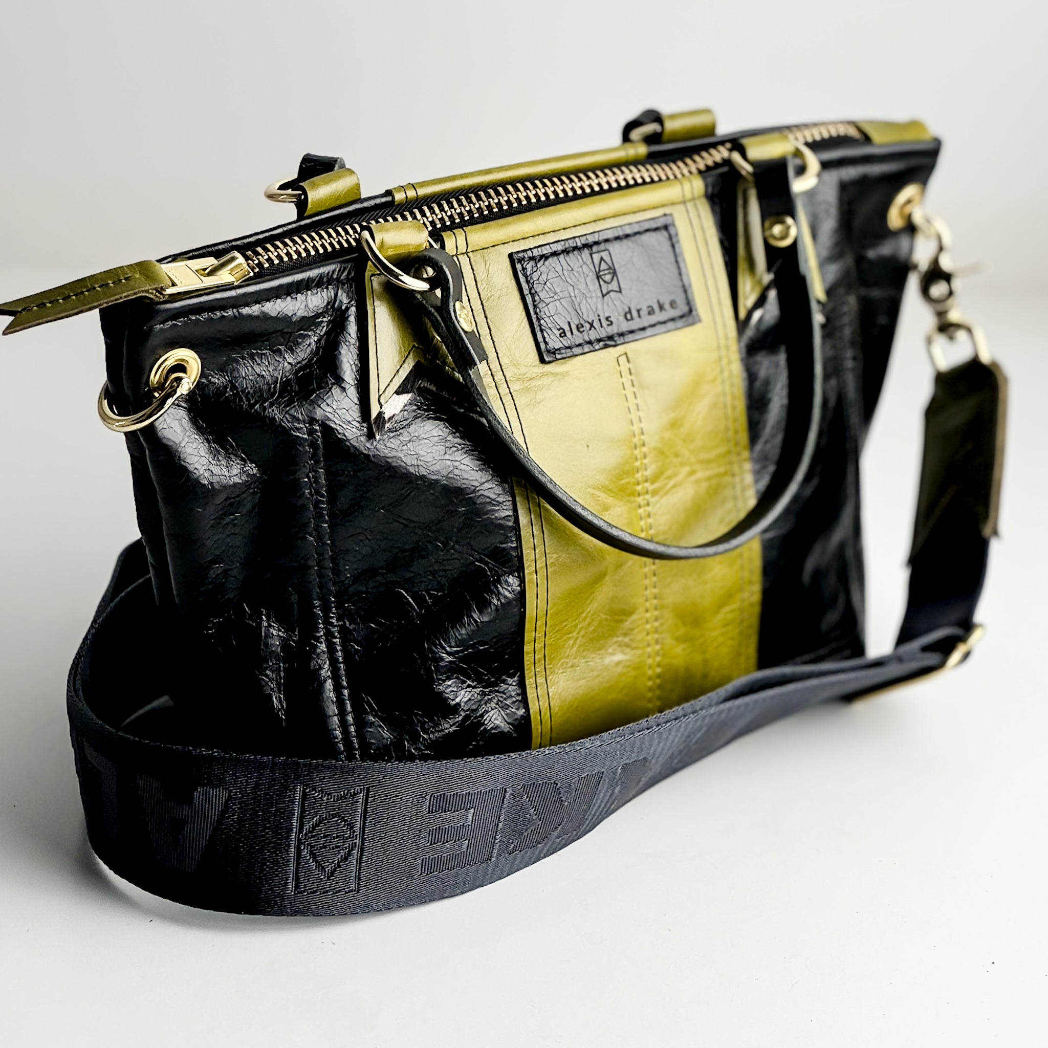 Urban Edge Collection | Coco Satchel + Crossbody | Iron Ore + Olive Leaf