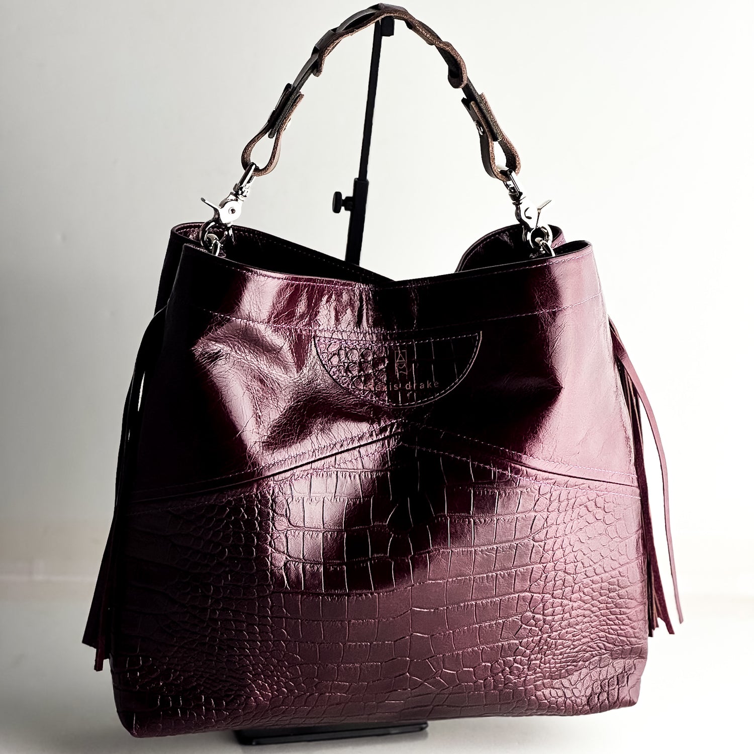 Autumn Reverie Collection | Eleanor Shoulder Tote | Plum + Plum Croc