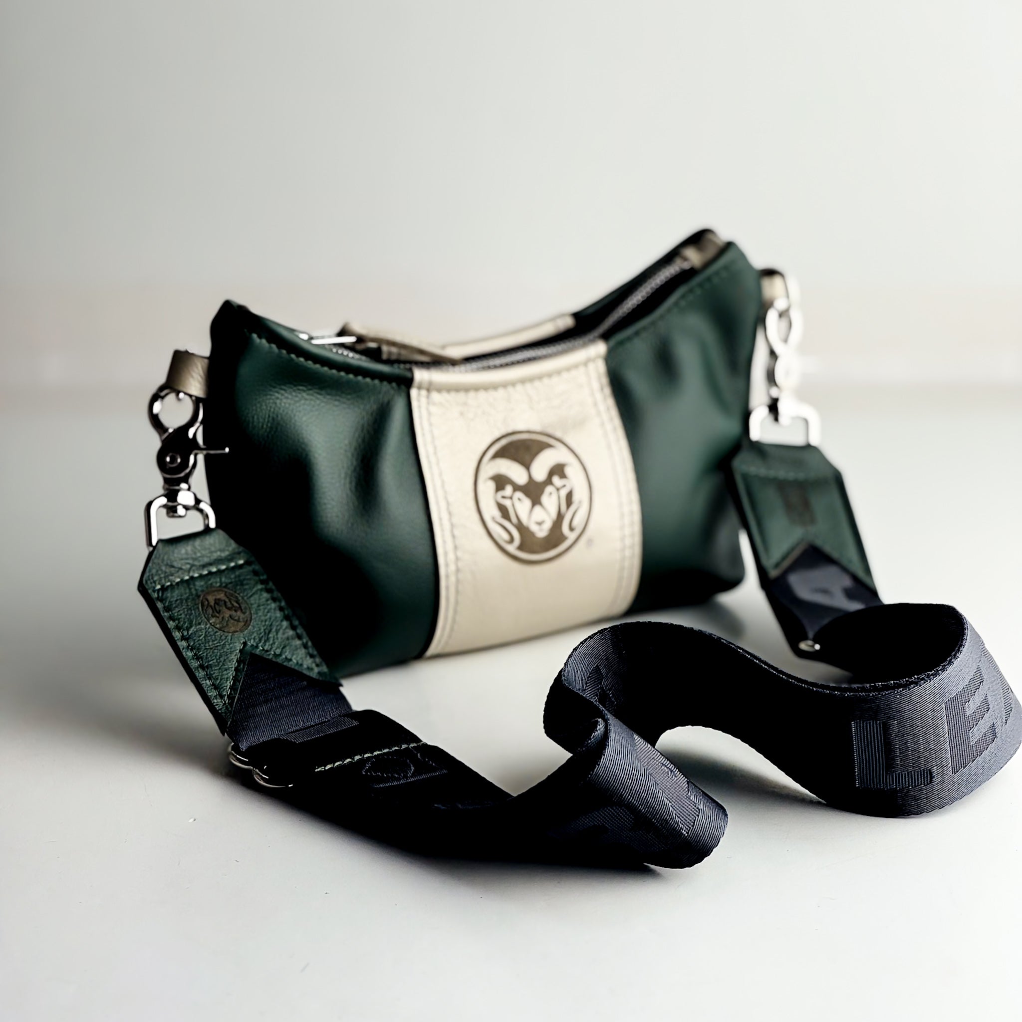 CSU Ram Collection | Penelope Crossbody | Forest + Platinum