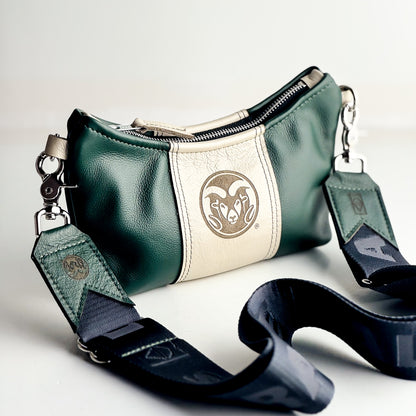 CSU Ram Collection | Penelope Crossbody | Forest + Platinum