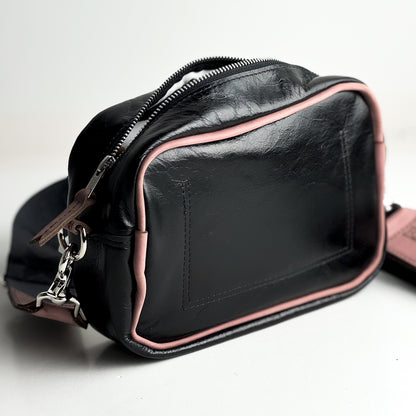 Urban Edge Collection | Maeve Crossbody | Newsprint Hair-on-Hide