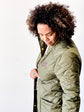 Fall Capsule Collection | Quilted Coat | Moss