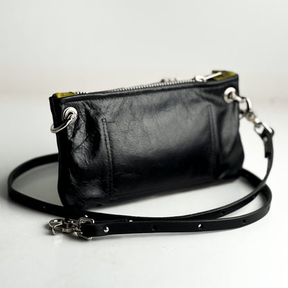 Urban Edge Collection | Rainbow Belt Bag Crossbody | Distressed Pink Jade + Iron Ore