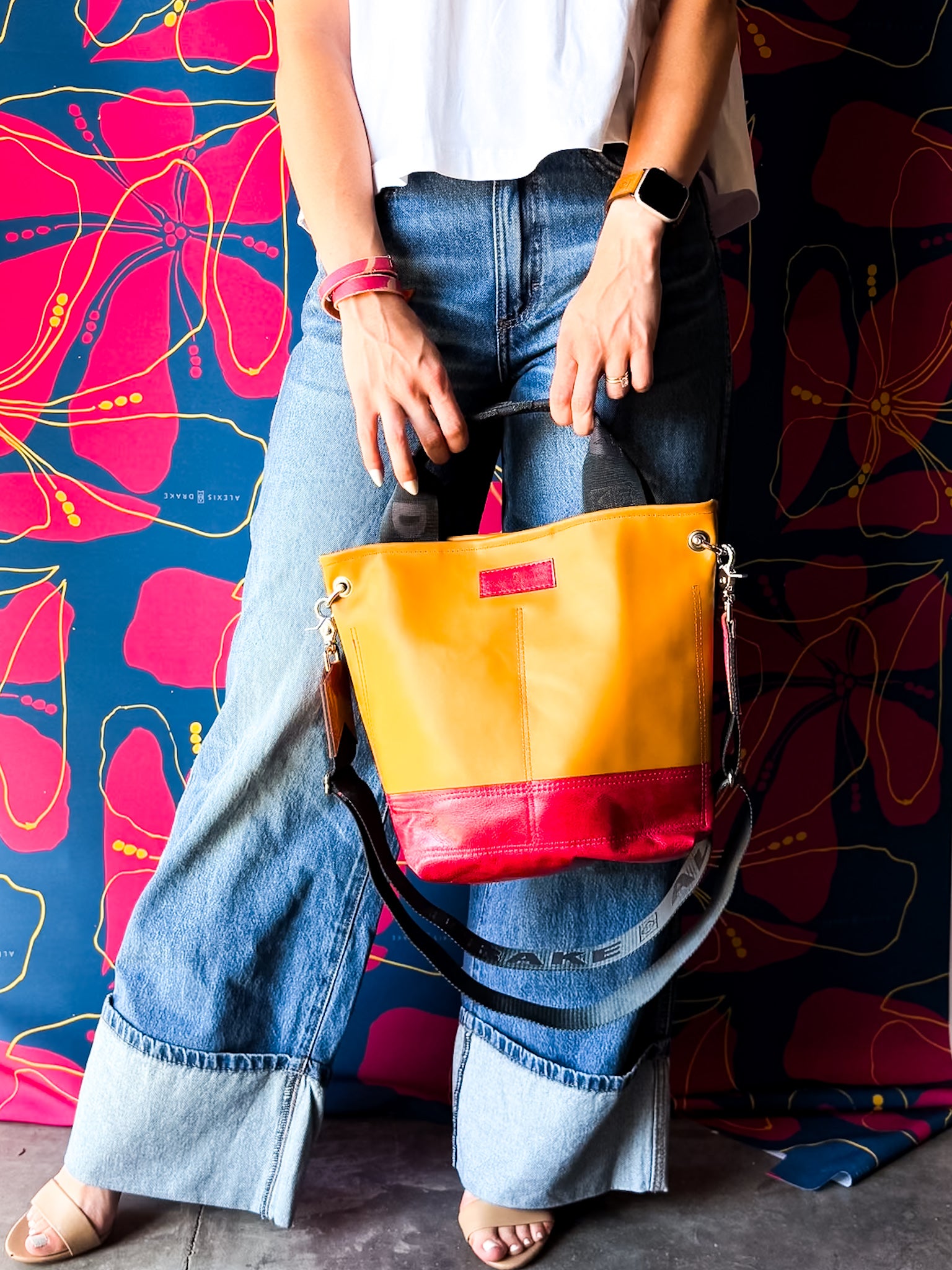 Pre-Order | Color Theory Collection | Tivoli Shoulder Tote | Mustard + Wild Berry