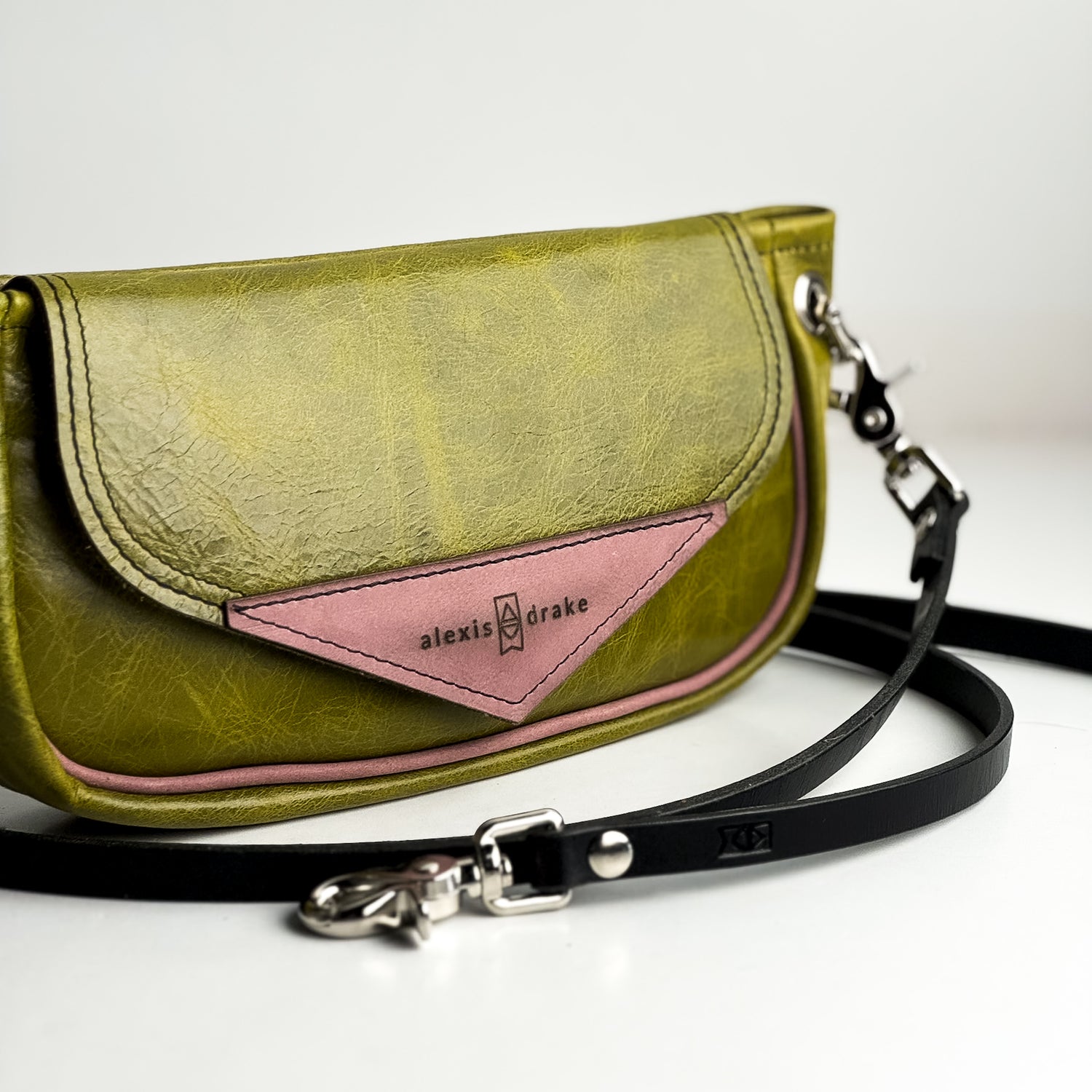 Urban Edge Collection | Violet Clutch + Crossbody | Olive Leaf