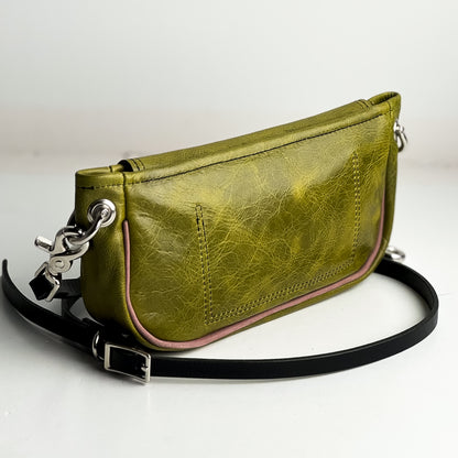 Urban Edge Collection | Violet Clutch + Crossbody | Olive Leaf