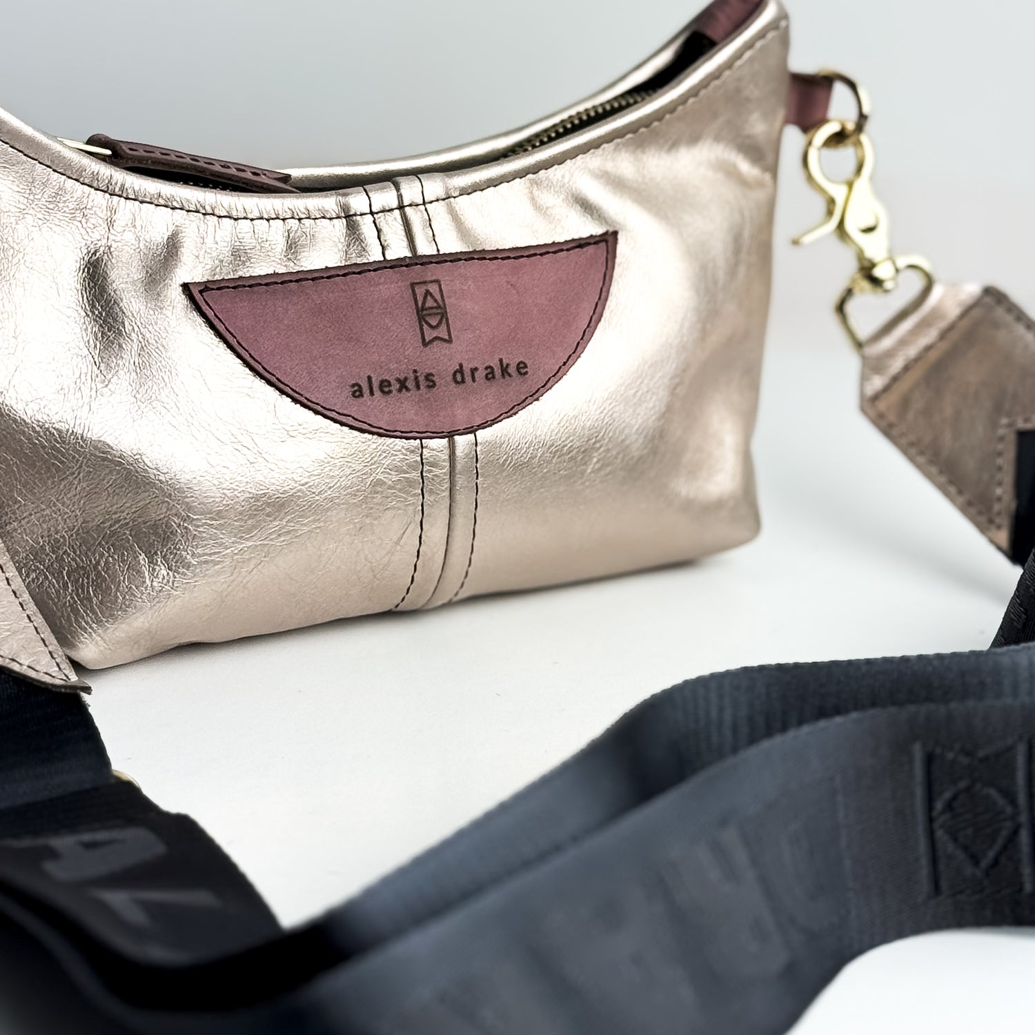 Urban Edge Collection | Penelope Crossbody | Champagne Steel