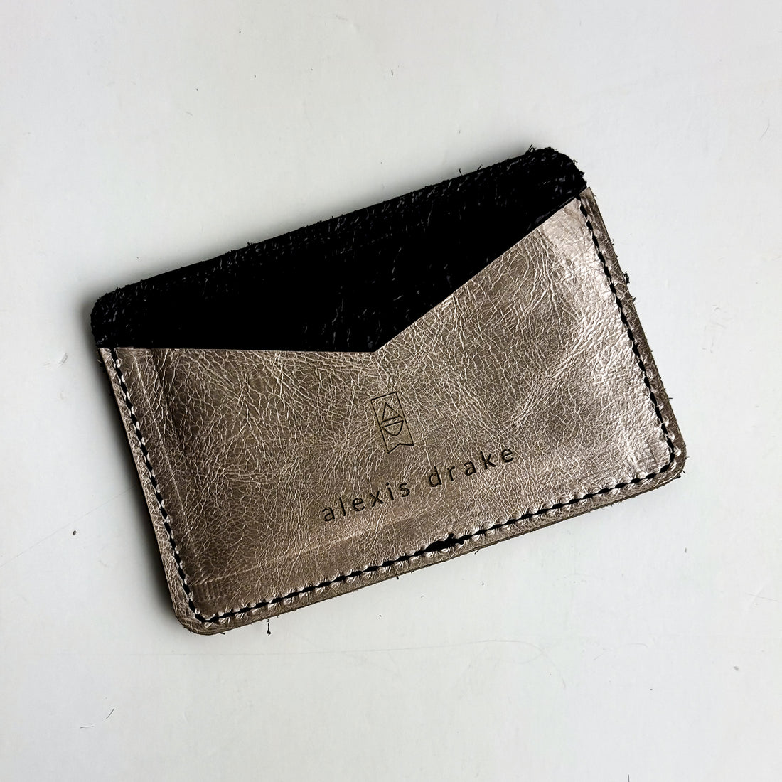 Urban Edge Collection | Card Holder | Iron Ore + Champagne Steel