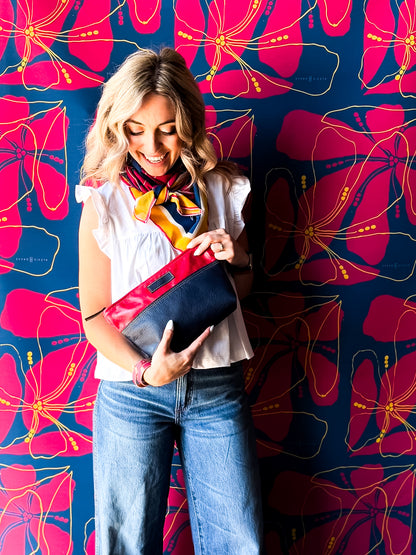 Pre-Order | Color Theory Collection | Carry More Clutch | Wild Berry + Midnight Navy