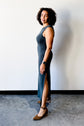 Fall Capsule Collection | Side Slit Maxi Dress | Teal