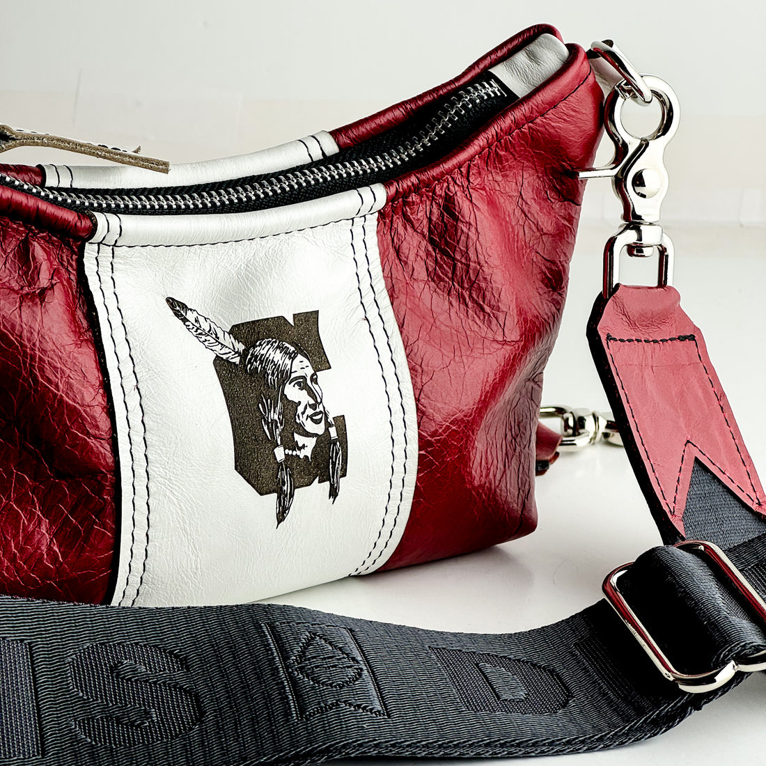 Tribe Collection | Penelope Crossbody | Ruby + White